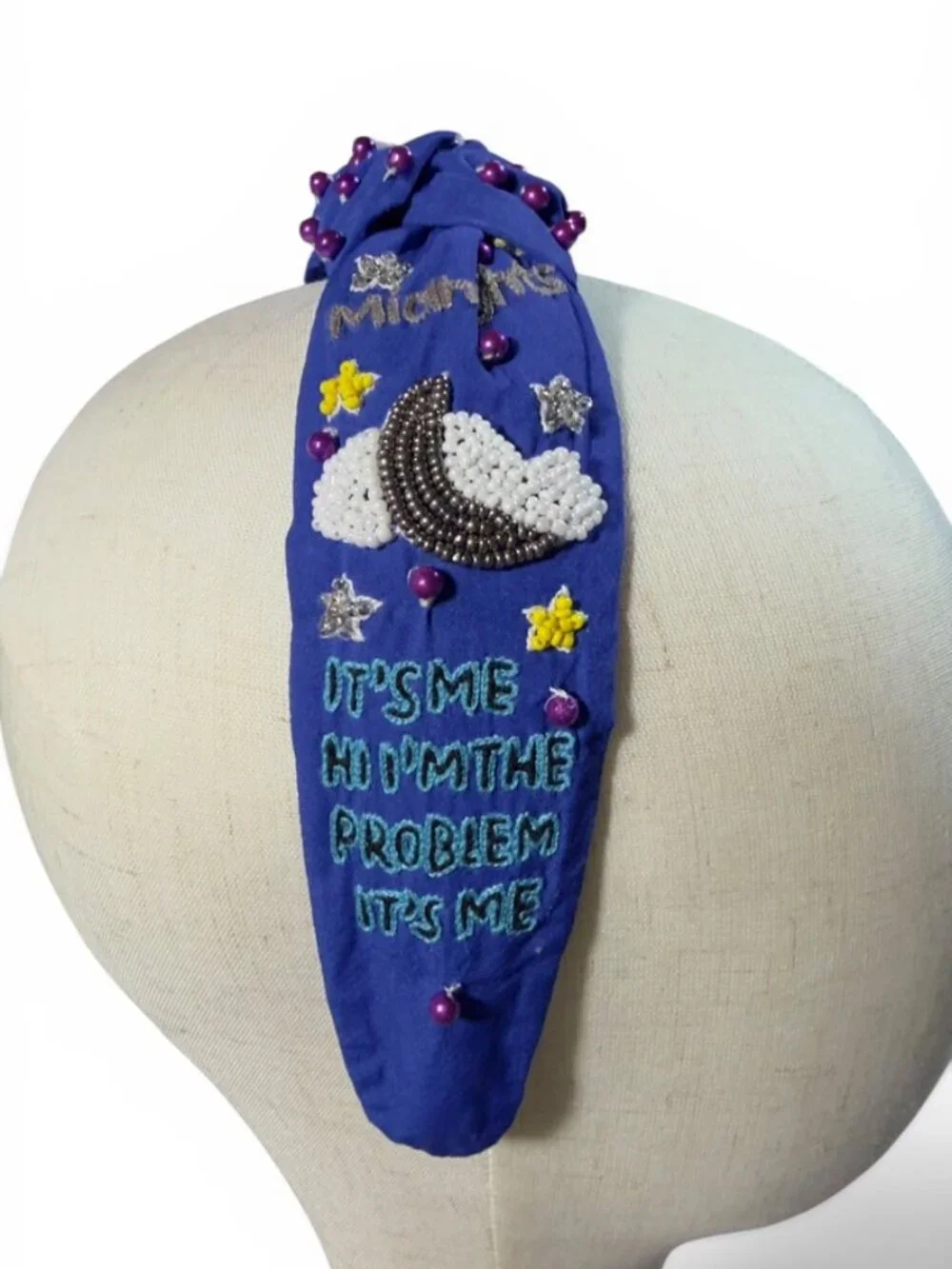 Taylor Swift Karma is a Cat Beaded Headband New